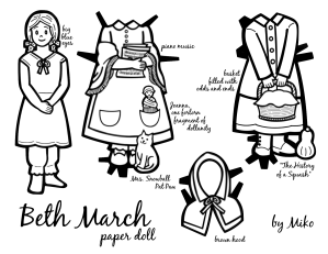 Beth Paper Doll